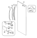 FRESH FOOD OUTER DOOR Diagram and Parts List for GS2121NEDA  Maytag Refrigerator