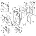 FOUNTAIN Diagram and Parts List for GC2227EED5  Maytag Refrigerator