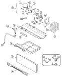 COMPRESSOR Diagram and Parts List for GS2112PXDA  Crosley Refrigerator