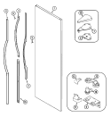 FRESH FOOD OUTER DOOR Diagram and Parts List for TRIS245FBW  Maytag Refrigerator