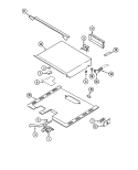 Part Location Diagram of 74004094 Whirlpool RETAINER, TOP INSULATION