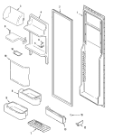 Part Location Diagram of 61004094 Whirlpool BUCKET, TIP-OUT