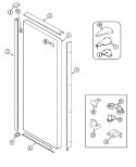 FRESH FOOD OUTER DOOR Diagram and Parts List for JSD2789ATW  Jenn-Air Refrigerator