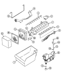 ICE MAKER (BISQUE) Diagram and Parts List for CTF1722ARQ  Magic Chef Refrigerator