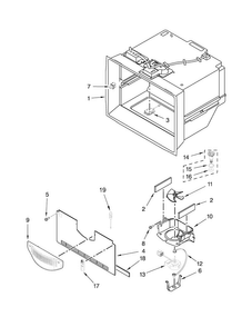Freezer Liner Parts Diagram and Parts List for MFT2778EEZ00  Maytag Refrigerator