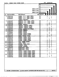 Fresh Food Outer Door Page 2 Diagram and Parts List for HMG511387  Admiral Refrigerator