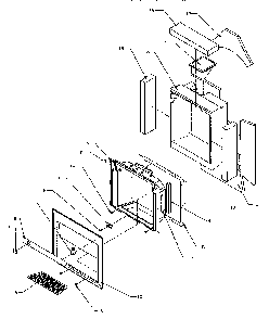 Ice & Water Cavity Assembly Diagram and Parts List for SRD20S4W-P1190801WW  Amana Refrigerator