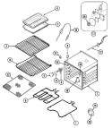 OVEN Diagram and Parts List for JEW9530ACB  Jenn-Air Wall Oven