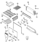 FREEZER COMPARTMENT Diagram and Parts List for GT2417PXDW  Amana Refrigerator