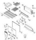 FREEZER COMPARTMENT Diagram and Parts List for MTB2148DRA  Maytag Refrigerator