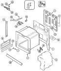 Part Location Diagram of 74003124 Whirlpool SHIELD, VENT (ALM) (Series 10)