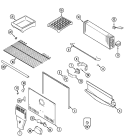 FREEZER COMPARTMENT Diagram and Parts List for PTB2154FRQ  Maytag Refrigerator