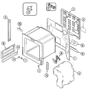 BODY Diagram and Parts List for CES1110AAH  Magic Chef Range
