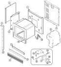 BODY Diagram and Parts List for JGW8130ADW  Jenn-Air Wall Oven