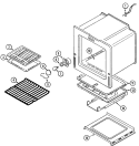 OVEN / BASE Diagram and Parts List for JGW8130ADW  Jenn-Air Wall Oven