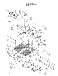 Parts List-machine Compartment Page 3 Diagram and Parts List for SZD27KP  Amana Refrigerator