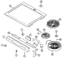 Part Location Diagram of 74004815 Whirlpool CAP, END (ALM-RT)