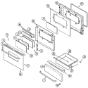 DOOR / DRAWER (ADC) Diagram and Parts List for MGS5770ADC  Maytag Range