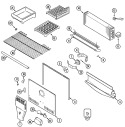 FREEZER COMPARTMENT Diagram and Parts List for MTB1948DRA  Maytag Refrigerator