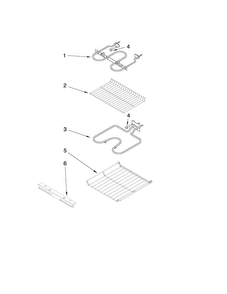 Internal Oven Parts Diagram and Parts List for CWE4800ACE27  Maytag Wall Oven