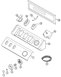CONTROL PANEL Diagram and Parts List for MAV5000AWQ  Maytag Washer
