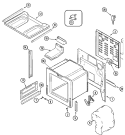 BODY Diagram and Parts List for CGS1740ADT  Magic Chef Range
