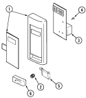 CONTROL PANEL Diagram and Parts List for JMC7000ADB  Jenn-Air Microwave