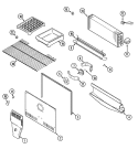 FREEZER COMPARTMENT Diagram and Parts List for GT1924NDEW  Amana Refrigerator