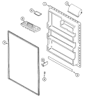 FRESH FOOD INNER DOOR Diagram and Parts List for GT1924NDEW  Amana Refrigerator