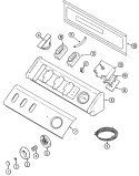CONTROL PANEL Diagram and Parts List for MAV6000AWW  Maytag Washer