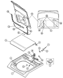 TOP Diagram and Parts List for MAV7750AGW  Maytag Washer