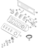 CONTROL PANEL Diagram and Parts List for MAV7057AWQ  Maytag Washer