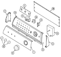 CONTROL PANEL Diagram and Parts List for PYG3300AWW  Maytag Dryer