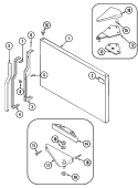 FREEZER OUTER DOOR (REV 10) Diagram and Parts List for CT21G7B  Crosley Refrigerator