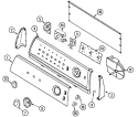 CONTROL PANEL Diagram and Parts List for PAV3200AWW  Maytag Washer