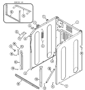 Part Location Diagram of 22003583 Whirlpool CABINET, Assembly. (BSQ-AS PK)