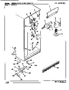 Fresh Food Compartment Diagram and Parts List for ERSW24A AM81F Maytag Refrigerator