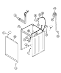 CABINET Diagram and Parts List for CAV2000AWQ  Magic Chef Washer
