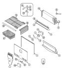 FREEZER COMPARTMENT Diagram and Parts List for MTF1955DRA  Maytag Refrigerator