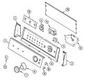 CONTROL PANEL Diagram and Parts List for CW7000W  Crosley Washer
