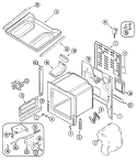 BODY Diagram and Parts List for MGS5870ADQ  Maytag Range