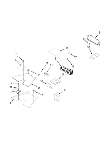 Venting Parts Diagram and Parts List for JDRP548WP02  Jenn-Air Range