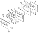 DOOR (LOWER - BAC / BAS) Diagram and Parts List for MER6772BAC  Maytag Range