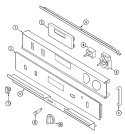 CONTROL PANEL Diagram and Parts List for MEW5630BAW  Maytag Wall Oven