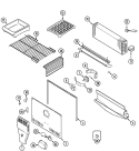 FREEZER COMPARTMENT Diagram and Parts List for GT2127PIEW  Maytag Refrigerator