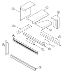 MICROWAVE TRIM & ATTACHMENTS Diagram and Parts List for MMW5527BAB  Maytag Wall Oven