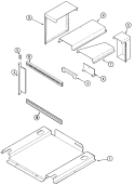 Part Location Diagram of 74004738 Whirlpool EXTRUSION, LOWER (Black)