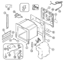 BODY Diagram and Parts List for MES5770ACB  Maytag Range