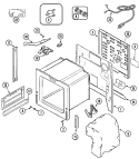 BODY Diagram and Parts List for CES3540ACW  Magic Chef Range