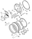 TUMBLER Diagram and Parts List for MDG4000BWQ  Maytag Dryer